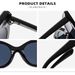 Women's Colorblock Cat Eye Sunglasses - High-End Contrast Frame (Trendy European & American Style, Oversized Retro Design)_viptrois.com