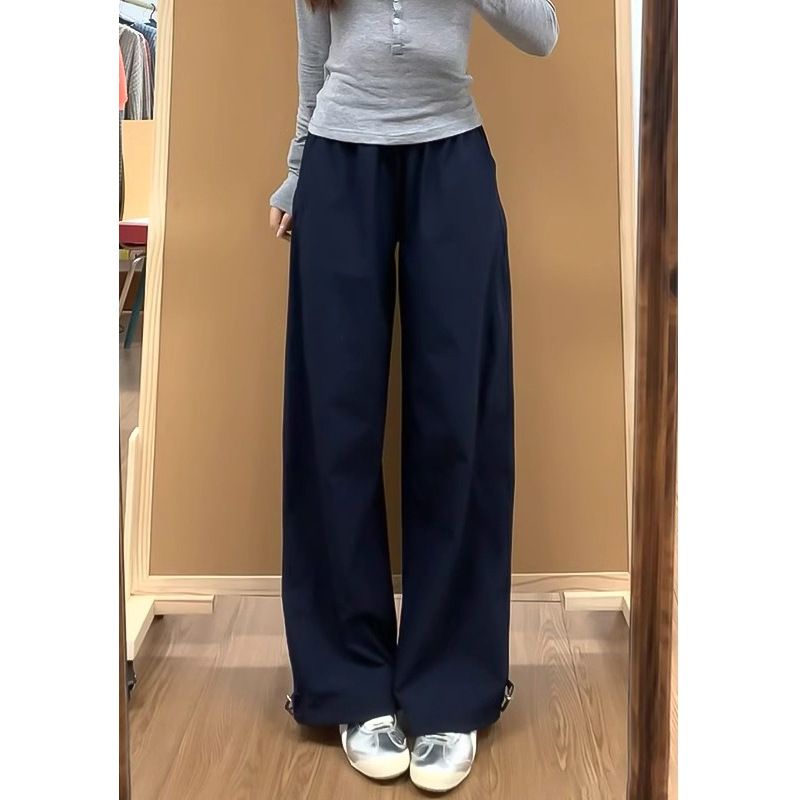 "Women's High-Waisted Workwear Pants – Flowy Wide-Leg Trousers, Slimming & Breathable Summer Casual Pants"_viptrois.com
