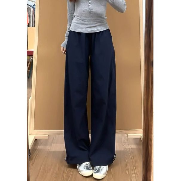"Women's High-Waisted Workwear Pants – Flowy Wide-Leg Trousers, Slimming & Breathable Summer Casual Pants"_viptrois.com