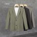 Spring Autumn Trendy Business Men's Suit Sets High End Fashionable Men's Suit Jacket with Straight Leg And Flowing Pants_viptrois.com