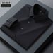 Men's Clothing Silk Long Sleeve Shirt - Wrinkle-Free Luxury Workwear, Breathable & Moisture-Wicking Business Casual Blouse, Slim Fit Office Attire_viptrois.com