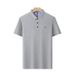 Men's Plus Size Business Casual Short Sleeve Polo Shirt Faux Cotton Embroidered Flag Design Summer Top_viptrois.com