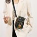 Stylish Halloween Pumpkin Crossbody Bag For Men & Women - Compact Nylon Phone Purse With Adjustable Strap, Mini Shoulder Bag For Daily Use_viptrois.com