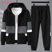 Men's Plus Size Hoodie & Sweatpants Set - 5XL To 11XL, Comfortable Pullover Zip-Up Hooded Sweatshirt & Jogger Pants For Big & Tall Men_viptrois.com