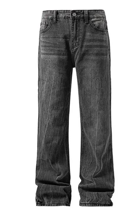 Men's Clothing Men's White Base Bootcut Jeans - Lightning Wash & Embroidery Denim (Artisan Edition)_viptrois.com
