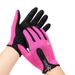 Cycling Gloves Touch Screen Gloves Women's Outdoor Winter Warm Fleece Ski PU Zipper Waterproof Men's Motorcycle Riding Sports Gloves_viptrois.com