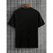 Estampado Camisetas Manga Corta Dibujos Esqueleto Animados Verano Cuello Redondo Casual Negra Blanca Playeras De Hombre_viptrois.com