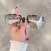 Internet Celebrity Same Style Diamond Sunglasses Retro Millennial Style Hot Girl High End Sense Ins Plain Sunglasses Anti Ultraviolet_viptrois.com