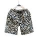 Leopard Print Quick Drying Sports Shorts For Men Casual Five-Point Pants Trendy Couple's Wear New Summer Style_viptrois.com