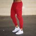 Men's Clothing Thin Slim Sports Pants Running Fitness Football Foot Leisure Drawstring Tight Training Pants_viptrois.com