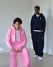 Men's Clothing Retro Y2k Street Trend Hip Hop Casual Elastic Waist Zipper Loose Solid Color Sports Casual Pants_viptrois.com