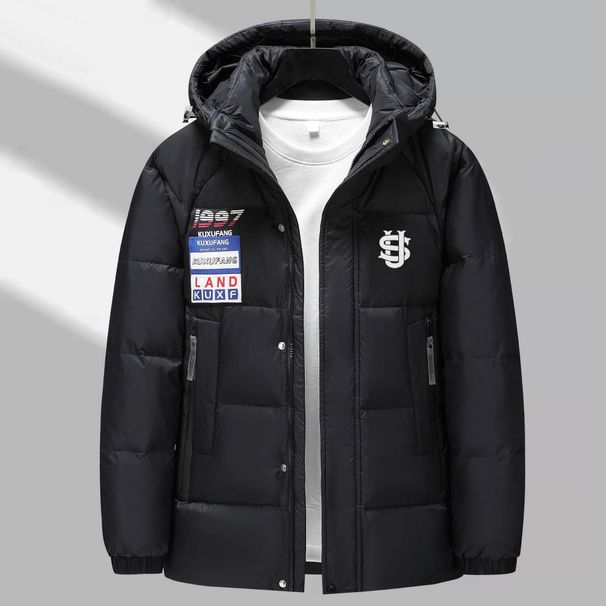 Men's Clothing 25 Autumn And Winter New Embroidered Chest Label Us Printing Loose Detachable Hooded Warm Thickened Cotton Jacket_viptrois.com