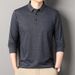 Nordmann Spring And Autumn Long Sleeve T-Shirt For Middle-aged Men, Loose Fit Dad Shirt, Casual Turn-down Collar With Real_viptrois.com