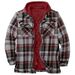 Europe And The United States Hot-selling Men's Clothing, Europe And The United States Classic Plaid Printing Cotton-padded Coat, Large Size Hooded Shi_viptrois.com