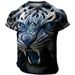 Men's Clothing 3D Printed T Shirt Short Sleeve Street Youth T-Shirts_viptrois.com