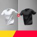 Ice Silk Sports T-shirt For Men, Quick-drying Summer, Thin Running Short-sleeved, New White Breathable Top For Training_viptrois.com