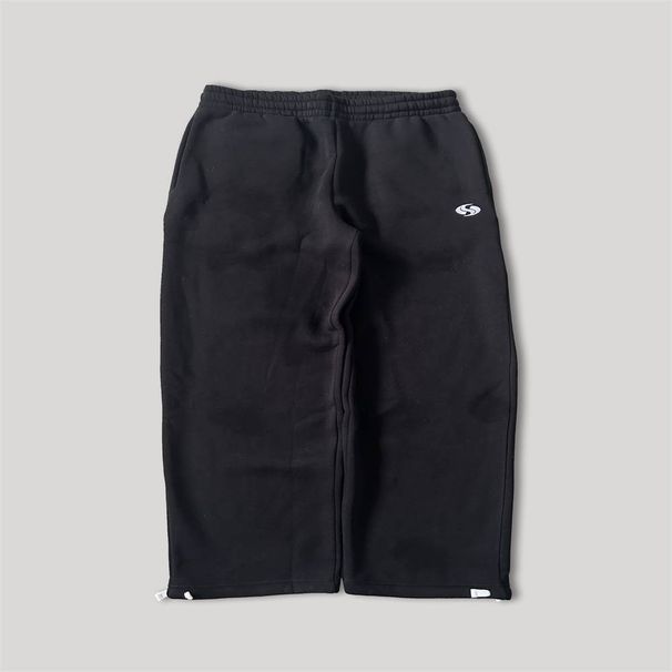 2025 High Street Hip-Hop Fashion Sweatpants Men's Mid Waist Embroidery Loose Casual Sport Long Pants_viptrois.com