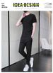 Men's Clothing Men's Ice Silk Short Sleeved Suit Sports Casual Trendy Set T-Shirt And Trousers For Formal & Casual_viptrois.com