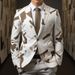 CT Men's Red Rose Cosplay Party Stage Nightclub Shiny Cool Suit Performance Jacket Trendy_viptrois.com