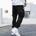 Men's Clothing Fashion Workwear Casual Pants Summer Multi Pocket Youth Loose Cuff Long Pants_viptrois.com
