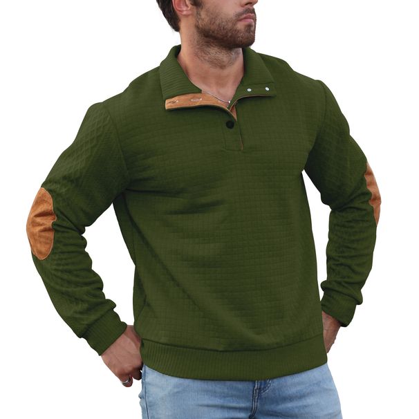 Men's Clothing Spring And Autumn Light Mature Casual Style Men's Corduroy Jacket Stand Collar Long Sleeve Coat Outdoor Casual Sweatshirt_viptrois.com