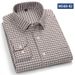 Men's 100% Cotton Flannel Plaid Shirt, Long Sleeve Casual Button Down Shirt For Autumn, Wrinkle-Resistant & Versatile Top For Everyday Wear_viptrois.com