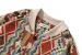 Men's Slim Fit Geometric Vintage Cotton Bomber Jacket - Beige, 2024 Fall Winter Casual Weaving Button Coat Tops_viptrois.com