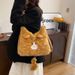 Women's Bags Plush Cute Cat Underarm Bag Women New Winter Backpack Large Capacity Commuter Tote Bag_viptrois.com