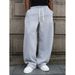 Men's Clothing Trendy Casual Pants For Men, Foreign Trade, Ready Stock, Drop Shipping, Loose Drawstring Sports Pants, Trendy And Versatile Long Pants_viptrois.com