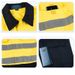 High-Visibility Cotton Coverall Workwear With Reflective Strips - Fluorescent Yellow/Orange Navy Blue - S-5xl (Unisex Industrial Safety Jumpsuit)_viptrois.com