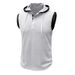 Men's Clothing Men's Sleeveless Vest Men's Pullover Leisure Fitness Sports Loose Hooded Sweatshirt_viptrois.com