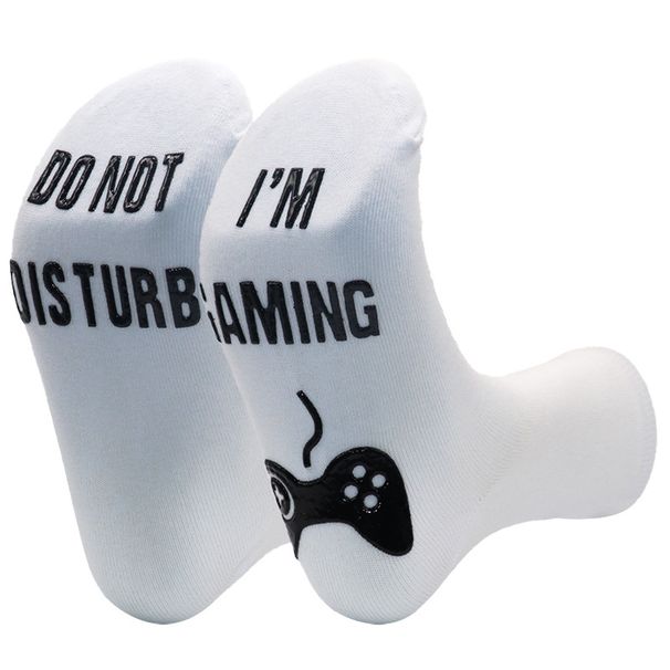 Mid-tube socks Creative sports socks sole letter non-slip dispensing game socks_viptrois.com