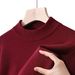 Pure Cross-Border Foreign Trade High-End Men's Sweater Half Turtleneck Long Sleeve Spring Autumn New Casual Versatile Base_viptrois.com