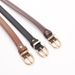 Korean New Black Trimmed Thin For Women Simple Versatile PU Small Ladies Gold Buckle Jeans Belt_viptrois.com