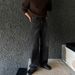 Men's Clothing Washed Straight Jeans Men's Spring Cleanfit Long Pants Wide Leg Mopping Pants_viptrois.com