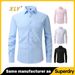 EU Size Four Sided Elastic Shirt Men's Business Casual Long Sleeve Shirt Professional Dress Shirt Men_viptrois.com