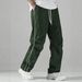Men's Quick-Dry Casual Pants With Drawstring - Summer Lightweight Straight Fit Trousers, Breathable & Versatile For Daily Wear_viptrois.com