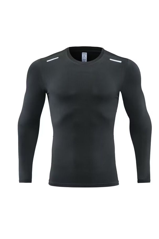 Men's Clothing Long-Sleeved Tights Breathable High-Elastic Quick-Drying Tops Running Fitness Training Clothes Sports Long Sleeves_viptrois.com