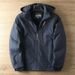 Men's Detachable Hooded Windbreaker Jacket - Waterproof, Windproof, Fleece-Lined Outdoor Coat For Winter, Casual Loose Fit_viptrois.com