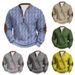 Men's Clothing 3D Digital Print Semi-Zip Knit Sweater Pullover - Lightweight Comfortable Casual Long Sleeve Top For Fall & Winter (Multiple Colors)_viptrois.com
