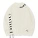 Men's Knit Sweater With Loose Fit, Unique Stitching & Raw Edge Details, High Street Fashion Casual Pullover_viptrois.com