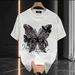 Bondini Ins Summer New Trendy And Cool Pure Cotton Short Sleeved Loose Round Neck Men's Top T-shirt_viptrois.com