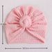 Solid Donut Turban Baby Girl Cap Winter Warm Infant Hat Elastic Child Newborn Head Wraps Turbans Headbands Baby Hair Accessories_viptrois.com