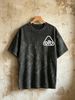 230g Vintage Washed Men Crew Neck Tee Olb Triangle Outline Inside Letter Logo Print Short Sleeve Casual Summer Top_viptrois.com