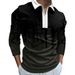 Men's Autumn Winter New Digital Printing T-shirt Casual Long Sleeve Polo Shirt_viptrois.com