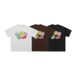 Summer Autumn American Street Style 315g Pure Cotton Five-Color Printed Crew Neck Unisex Couple Top_viptrois.com