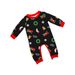 Christmas parent-child Christmas tree car print home dress round neck tie long sleeve trousers pajamas_viptrois.com