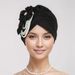New Women's Flower Pearl Accessories Elegant Fashion Muslim Turban Hat Chemotherapy Hat Headscarf Hat_viptrois.com
