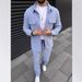 Men's Clothing Corduroy Casual Long Sleeved Trousers Jacket Two Piece Suit Spring And Autumn_viptrois.com