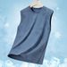 Summer Ice Silk Vest Men's Camouflage Quick-drying Elastic Outdoor Sports Thin Air-conditioned Casual Sleeveless Jersey_viptrois.com